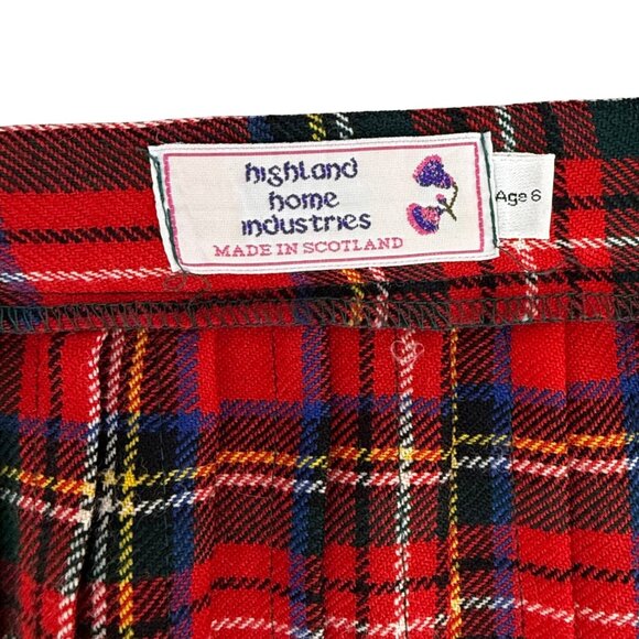 Highland Home Industries Tartan Skirt – Age 6 - Picture 6 of 7